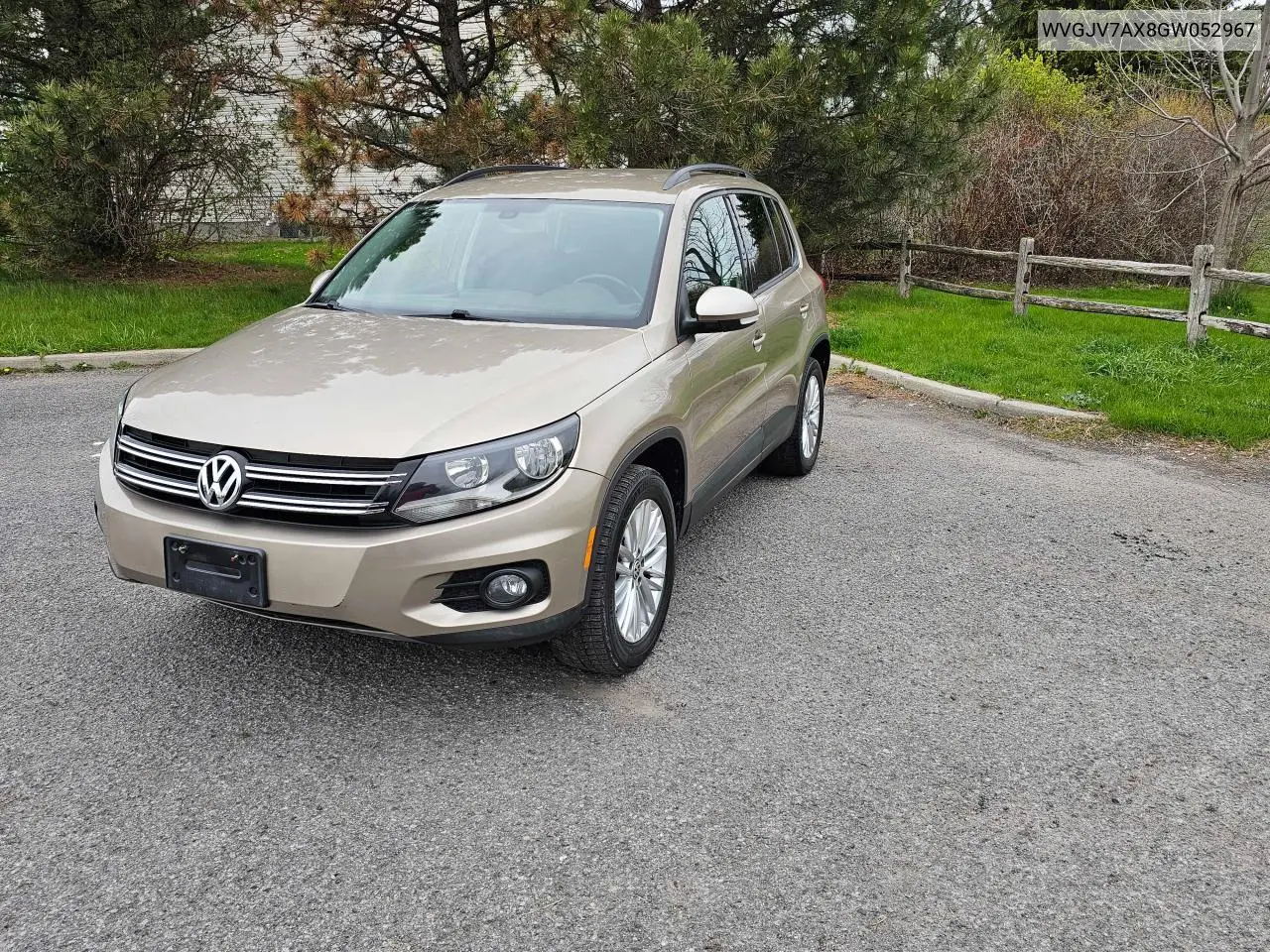 2016 Volkswagen Tiguan Comfortline VIN: WVGJV7AX8GW052967 Lot: 57087275