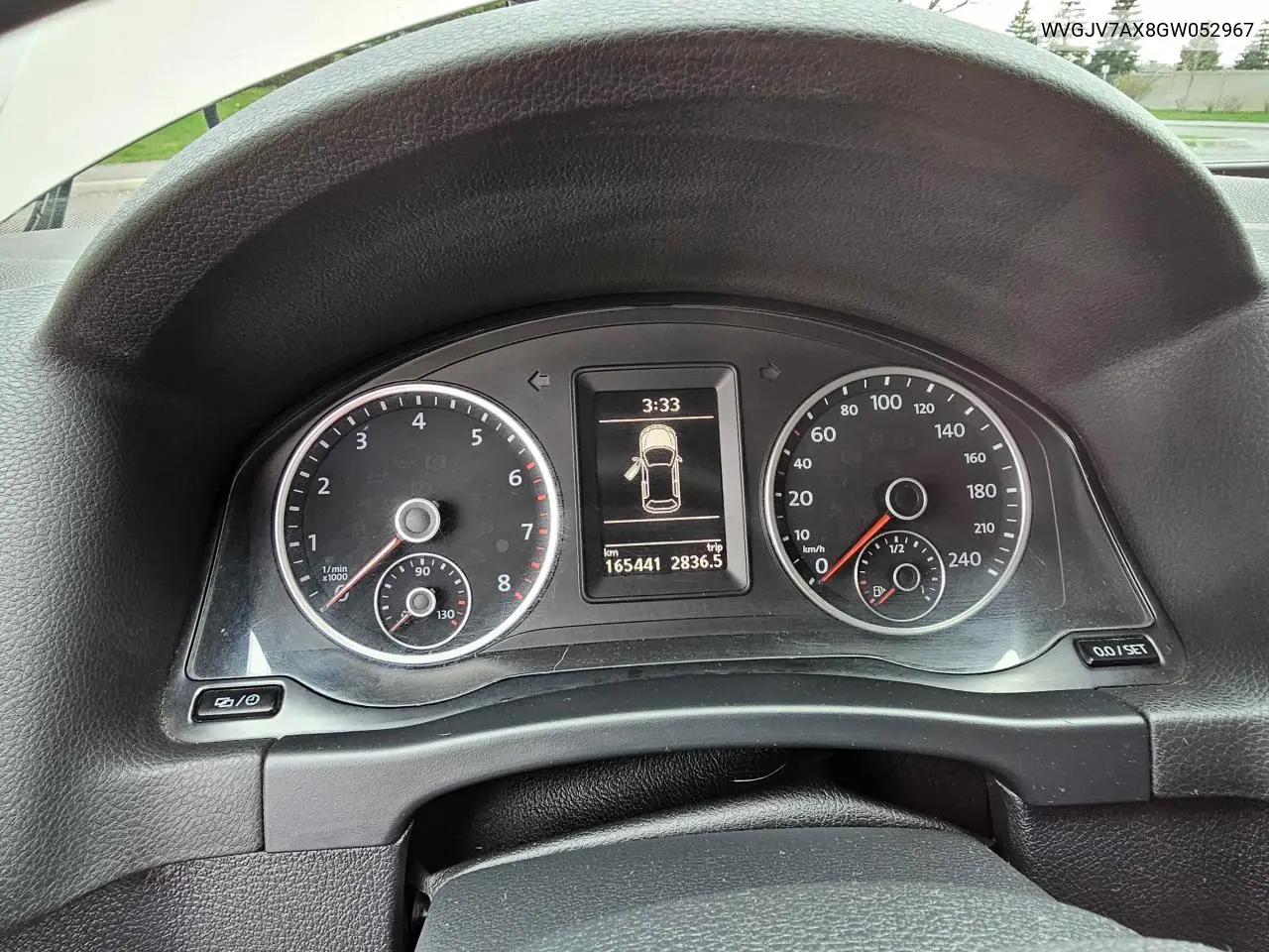 2016 Volkswagen Tiguan Comfortline VIN: WVGJV7AX8GW052967 Lot: 57087275