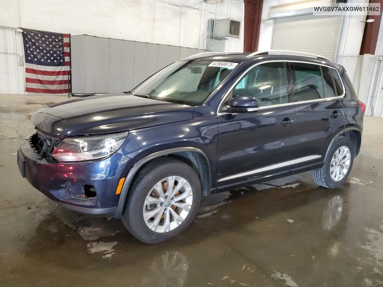 2016 Volkswagen Tiguan S VIN: WVGBV7AXXGW611462 Lot: 62660875