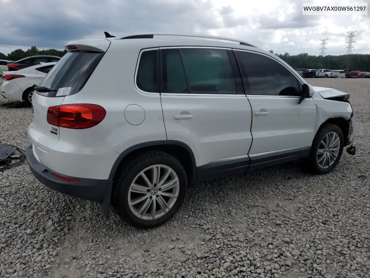 2016 Volkswagen Tiguan S VIN: WVGBV7AX0GW561297 Lot: 62961265