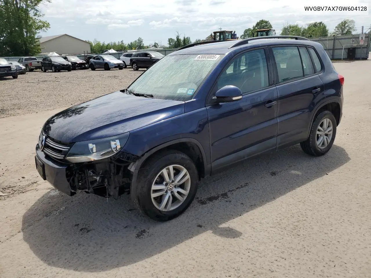 2016 Volkswagen Tiguan S VIN: WVGBV7AX7GW604128 Lot: 63003005