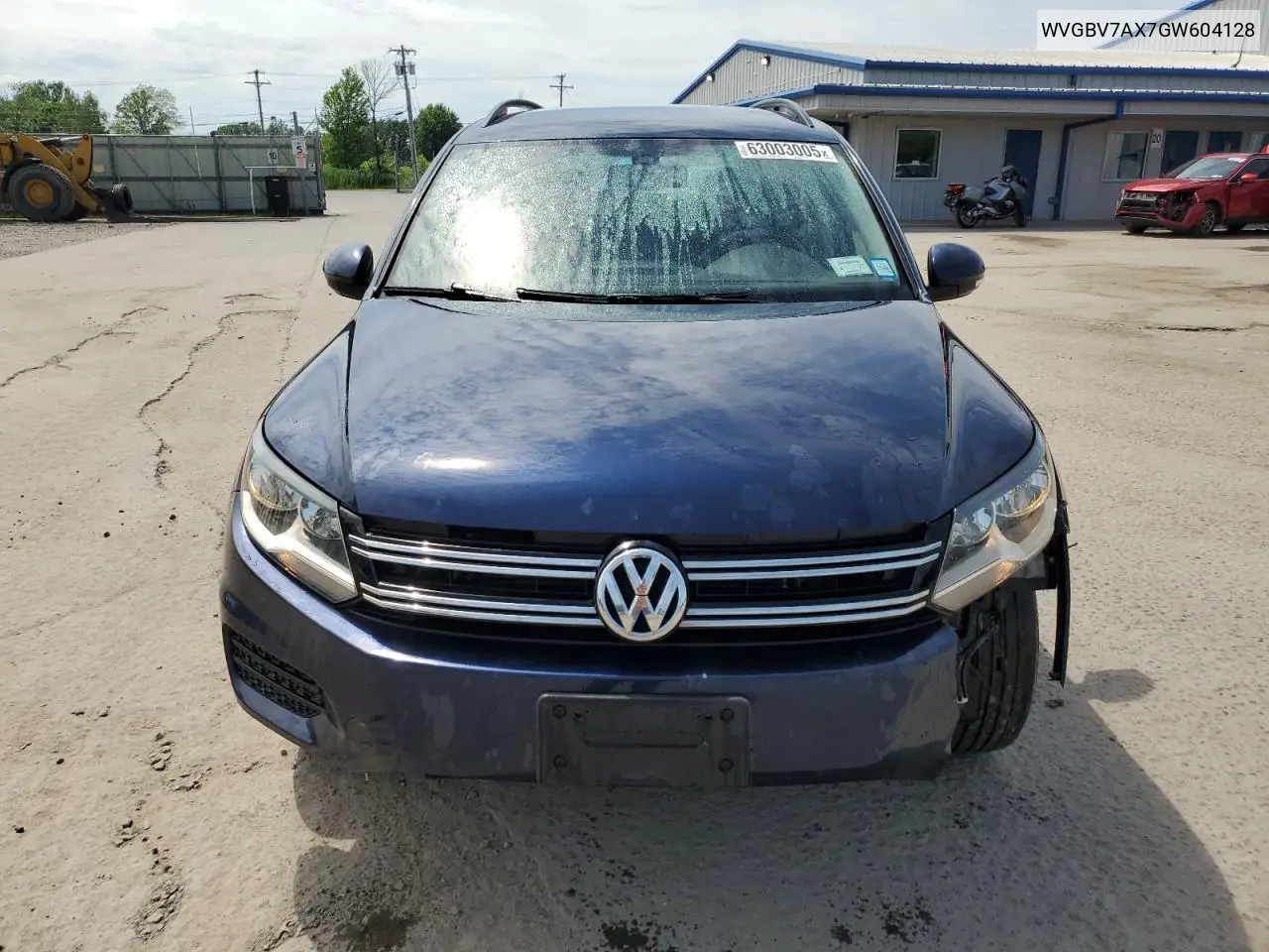 2016 Volkswagen Tiguan S VIN: WVGBV7AX7GW604128 Lot: 63003005