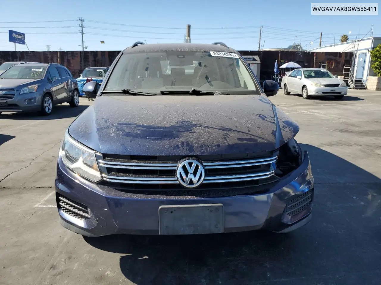 2016 Volkswagen Tiguan S VIN: WVGAV7AX8GW556411 Lot: 63034285
