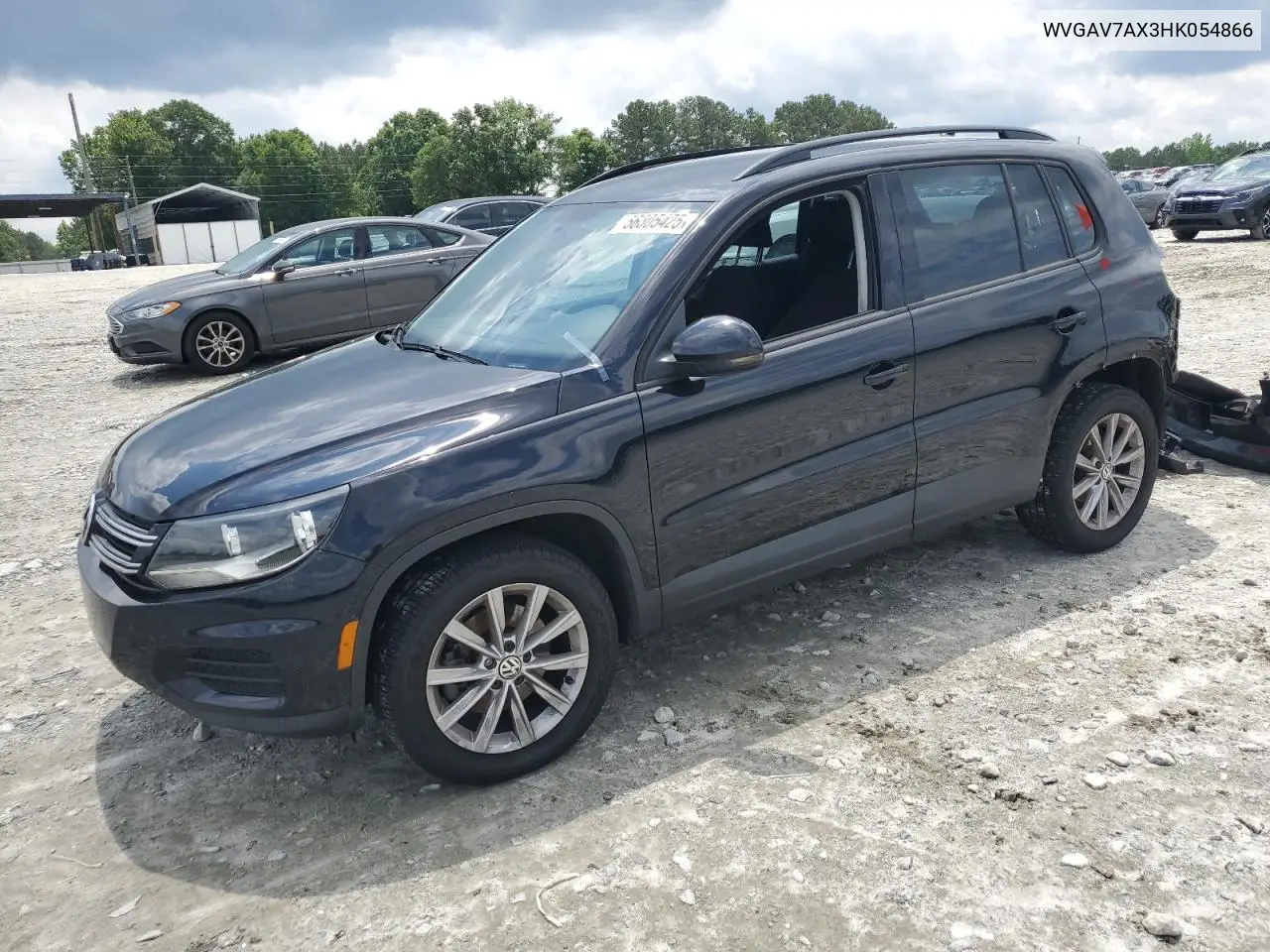 2017 Volkswagen Tiguan S VIN: WVGAV7AX3HK054866 Lot: 56305425