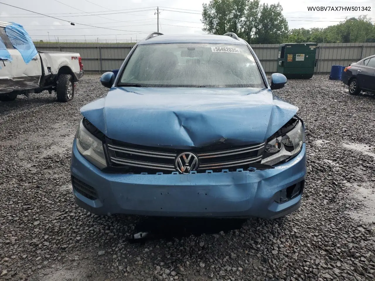 2017 Volkswagen Tiguan S VIN: WVGBV7AX7HW501342 Lot: 56462035