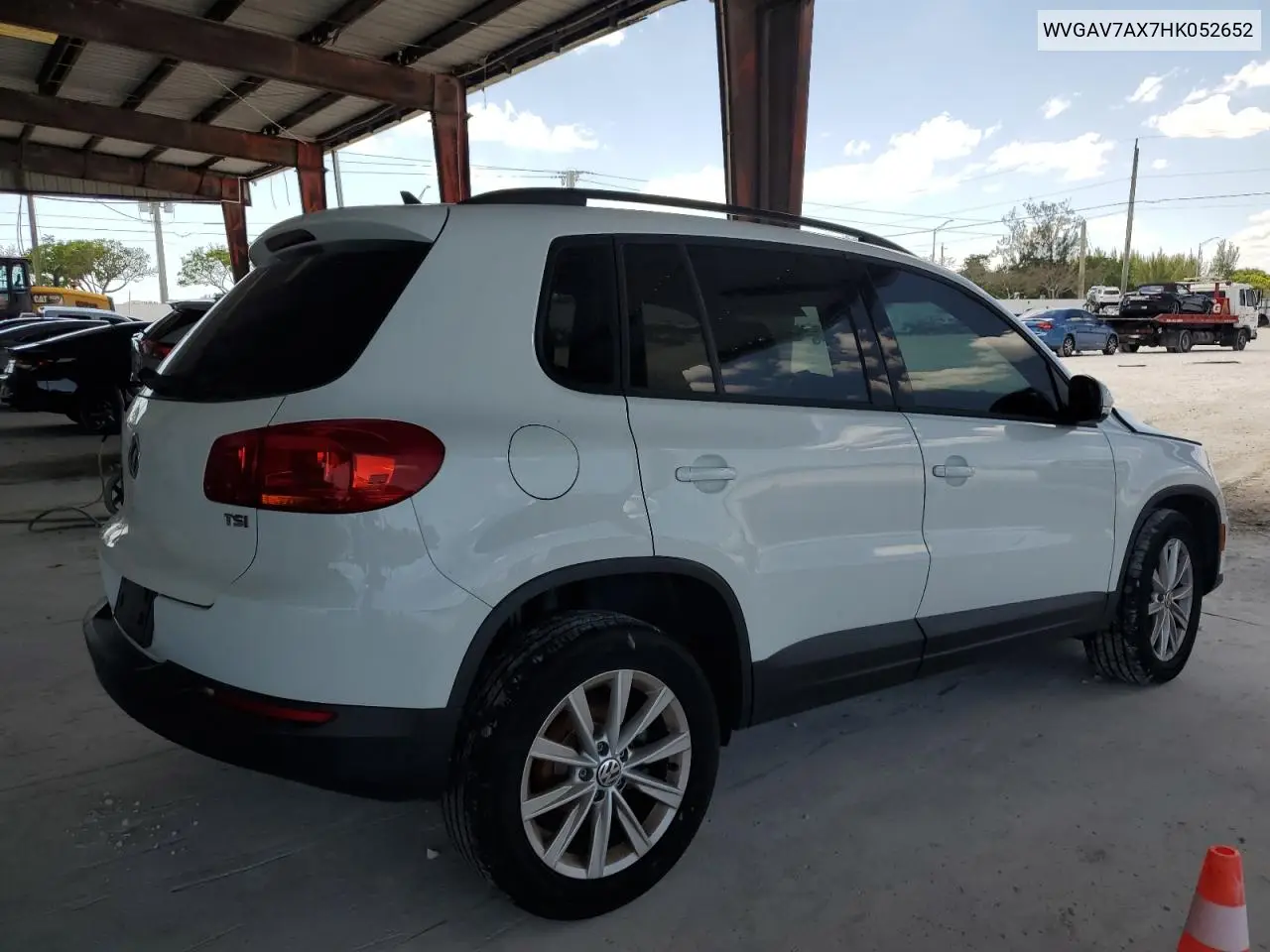 2017 Volkswagen Tiguan S VIN: WVGAV7AX7HK052652 Lot: 57235065