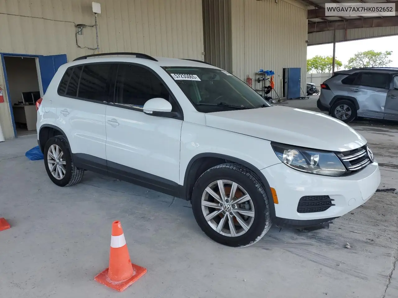 2017 Volkswagen Tiguan S VIN: WVGAV7AX7HK052652 Lot: 57235065