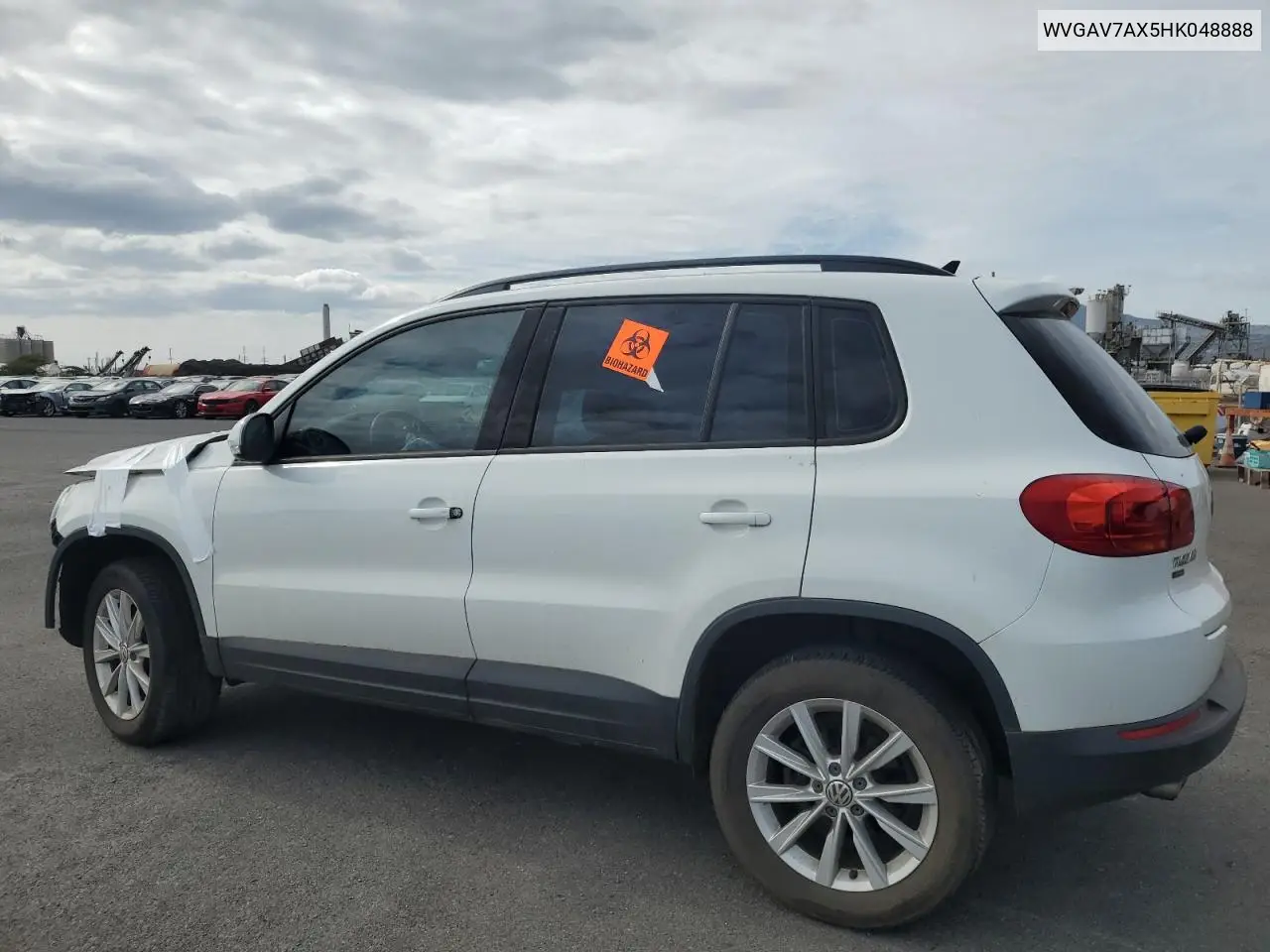 2017 Volkswagen Tiguan S VIN: WVGAV7AX5HK048888 Lot: 62600205