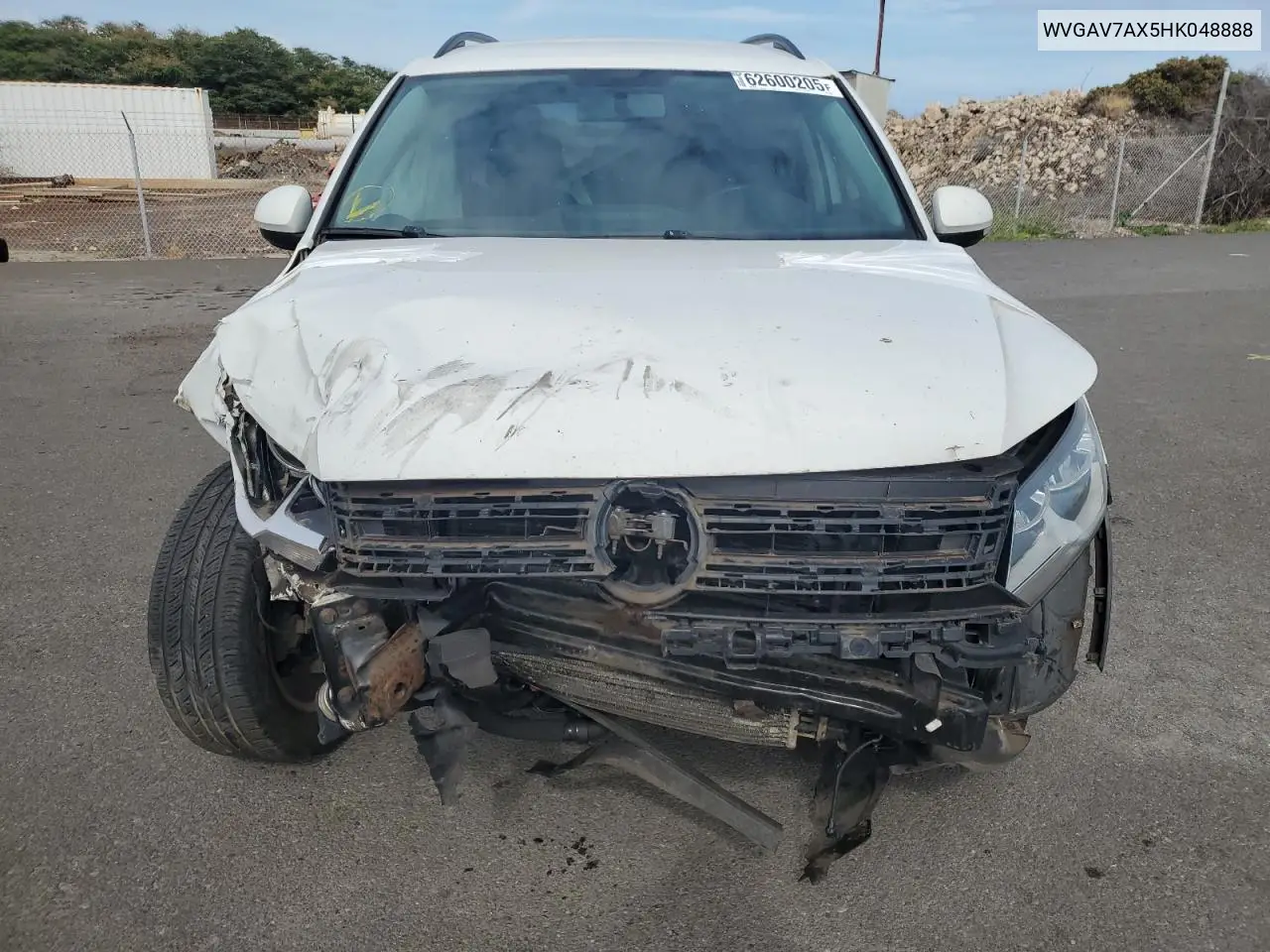 2017 Volkswagen Tiguan S VIN: WVGAV7AX5HK048888 Lot: 62600205