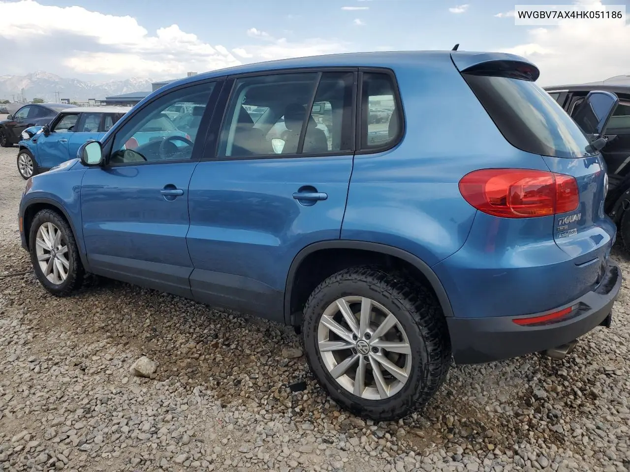 2017 Volkswagen Tiguan S VIN: WVGBV7AX4HK051186 Lot: 62704145