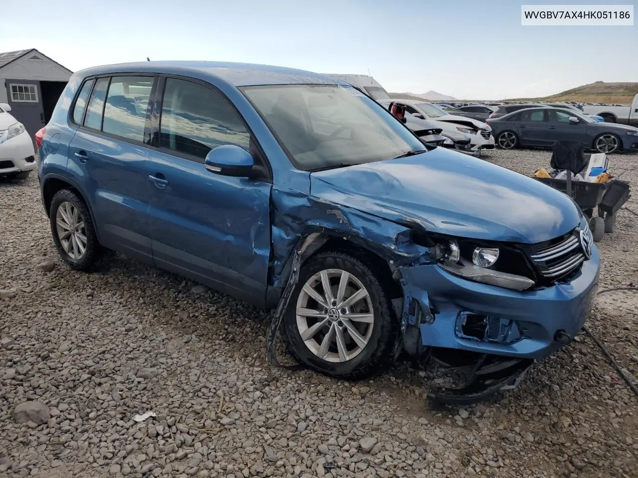 2017 Volkswagen Tiguan S VIN: WVGBV7AX4HK051186 Lot: 62704145