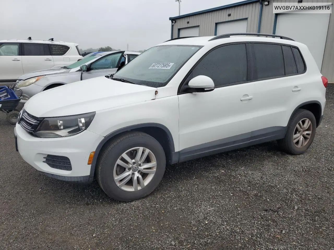 2017 Volkswagen Tiguan S VIN: WVGBV7AXXHK019116 Lot: 62727585