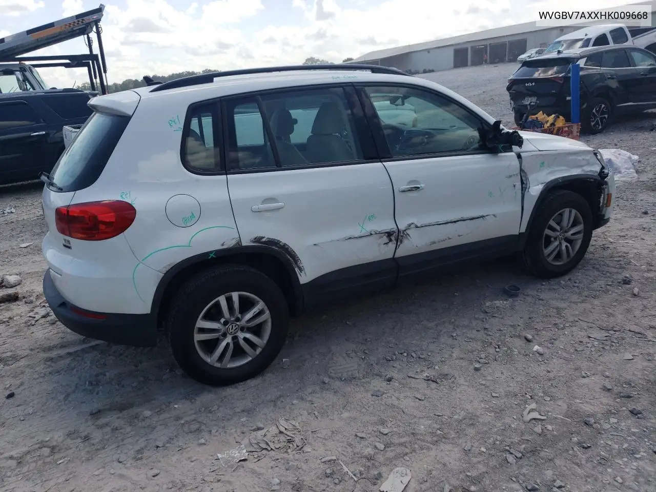 2017 Volkswagen Tiguan S VIN: WVGBV7AXXHK009668 Lot: 62877875