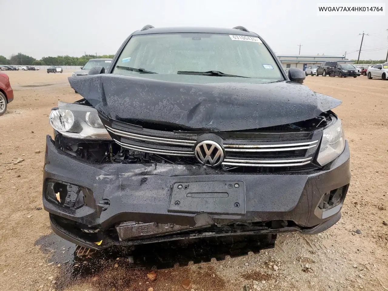 2017 Volkswagen Tiguan S VIN: WVGAV7AX4HK014764 Lot: 63100435
