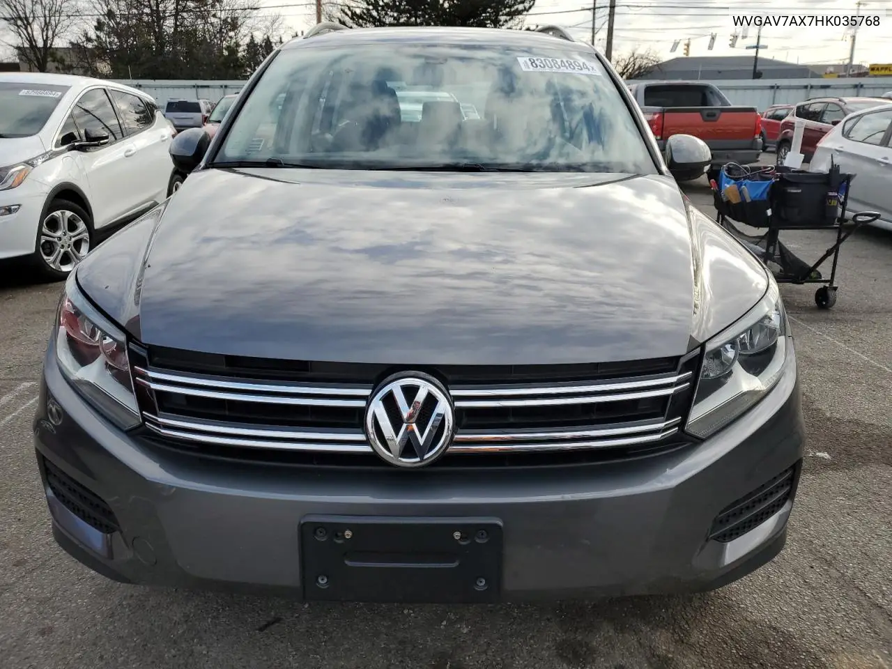 2017 Volkswagen Tiguan S VIN: WVGAV7AX7HK035768 Lot: 83084894