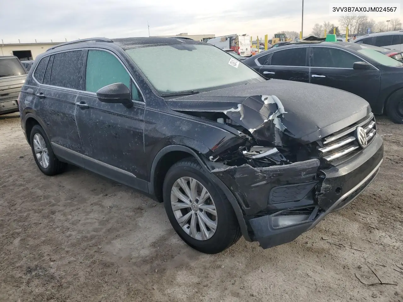 2018 Volkswagen Tiguan Se VIN: 3VV3B7AX0JM024567 Lot: 43264125