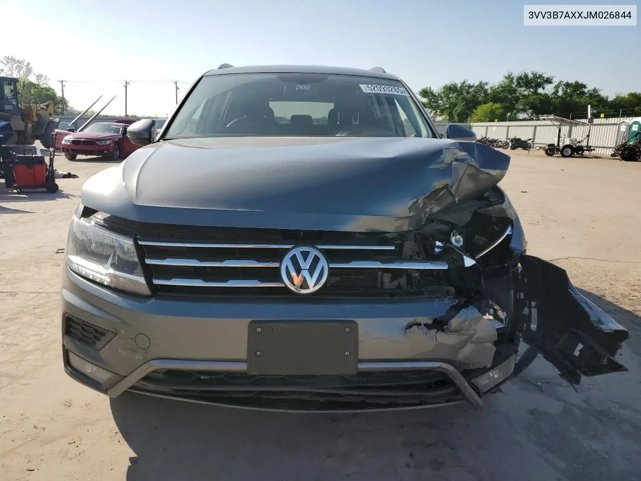 2018 Volkswagen Tiguan Se VIN: 3VV3B7AXXJM026844 Lot: 52093285