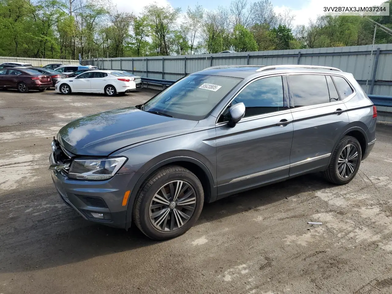 2018 Volkswagen Tiguan Se VIN: 3VV2B7AX3JM037244 Lot: 55620805