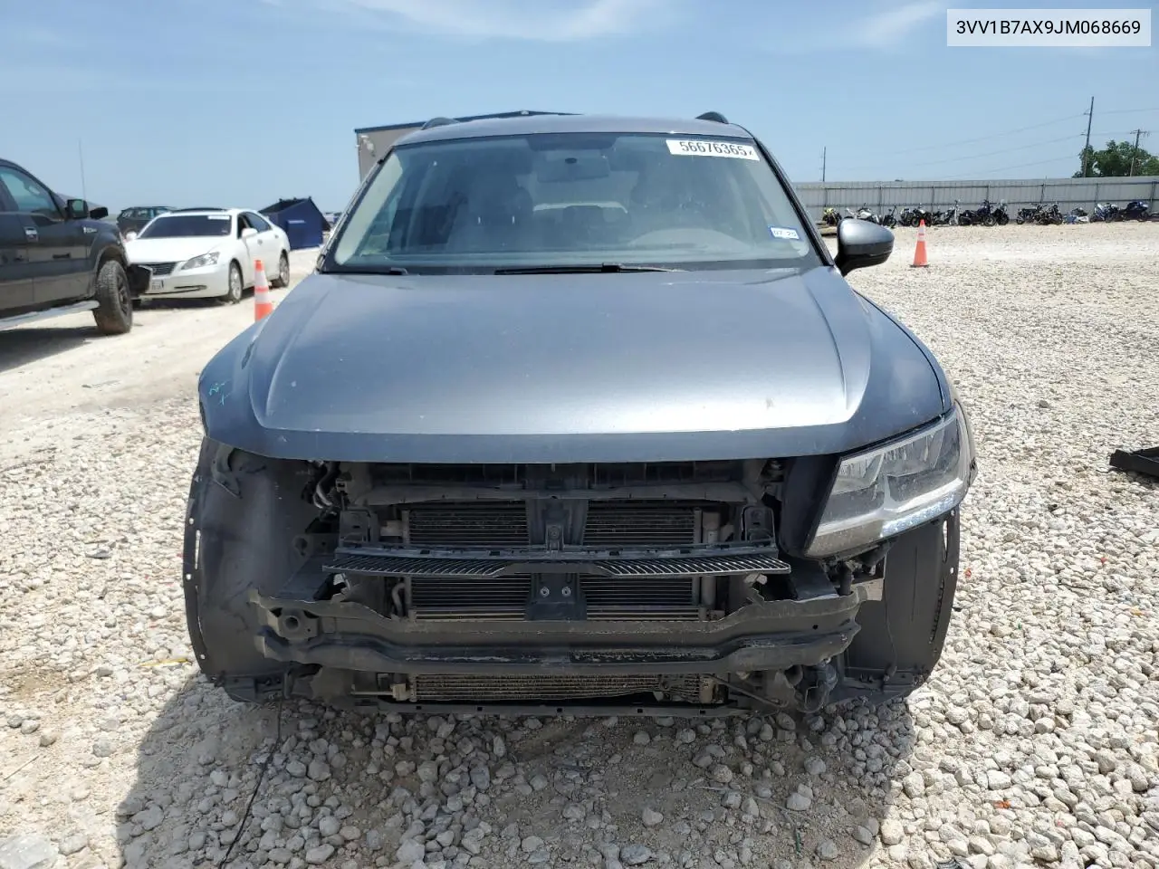 2018 Volkswagen Tiguan S VIN: 3VV1B7AX9JM068669 Lot: 56676365