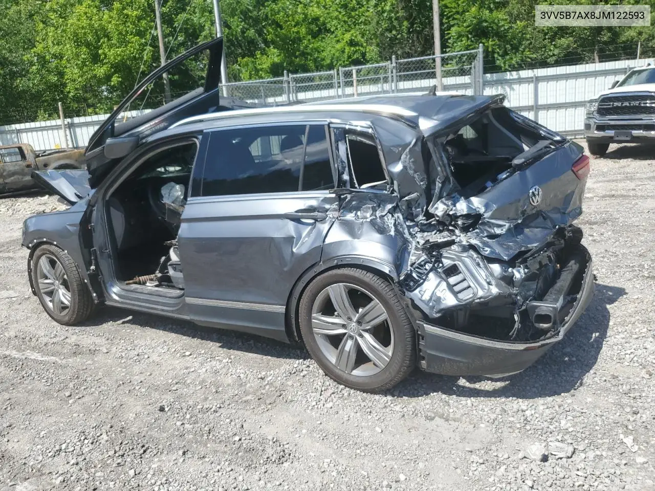 2018 Volkswagen Tiguan Sel Premium VIN: 3VV5B7AX8JM122593 Lot: 60517425