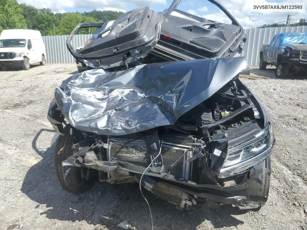 2018 Volkswagen Tiguan Sel Premium VIN: 3VV5B7AX8JM122593 Lot: 60517425