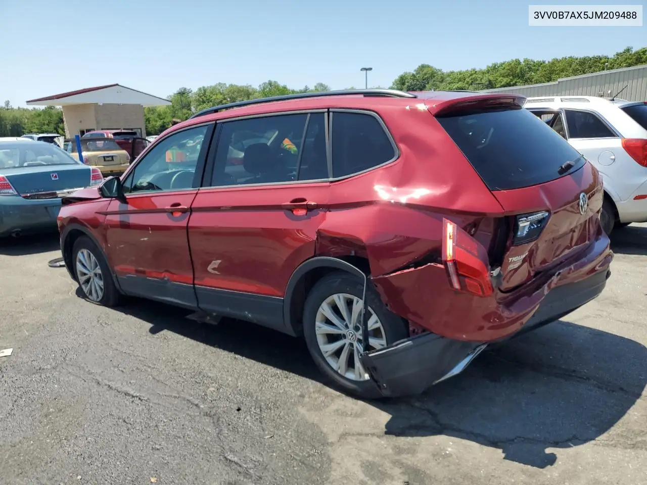 2018 Volkswagen Tiguan S VIN: 3VV0B7AX5JM209488 Lot: 61195035