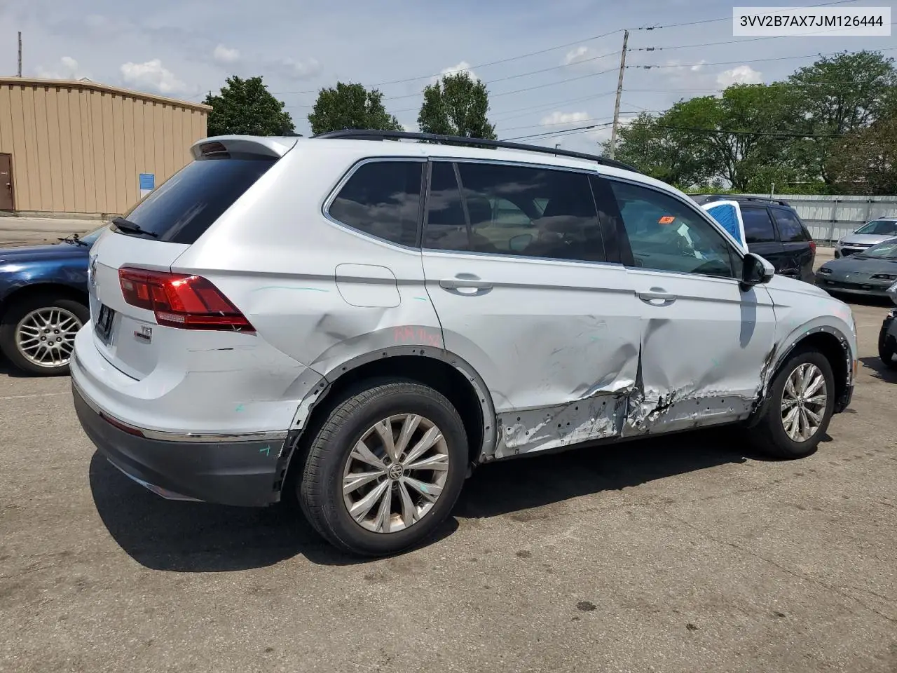 2018 Volkswagen Tiguan Se VIN: 3VV2B7AX7JM126444 Lot: 61574485