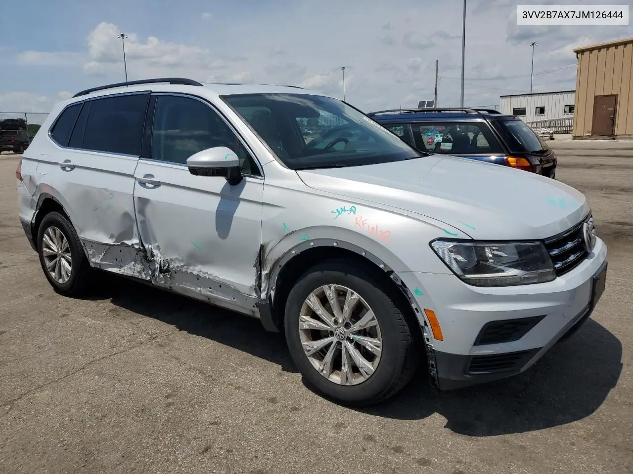 2018 Volkswagen Tiguan Se VIN: 3VV2B7AX7JM126444 Lot: 61574485