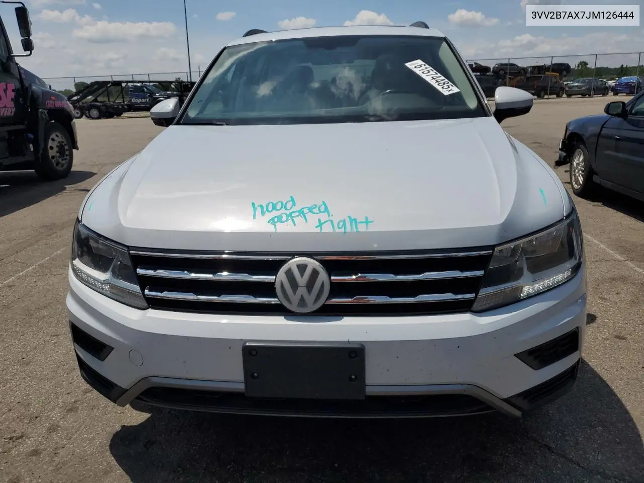 2018 Volkswagen Tiguan Se VIN: 3VV2B7AX7JM126444 Lot: 61574485