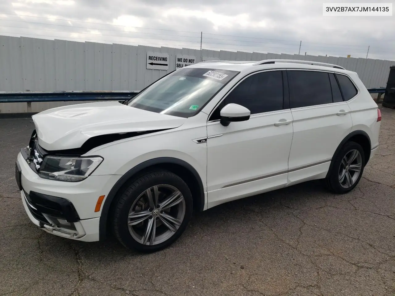 2018 Volkswagen Tiguan Se VIN: 3VV2B7AX7JM144135 Lot: 62292155
