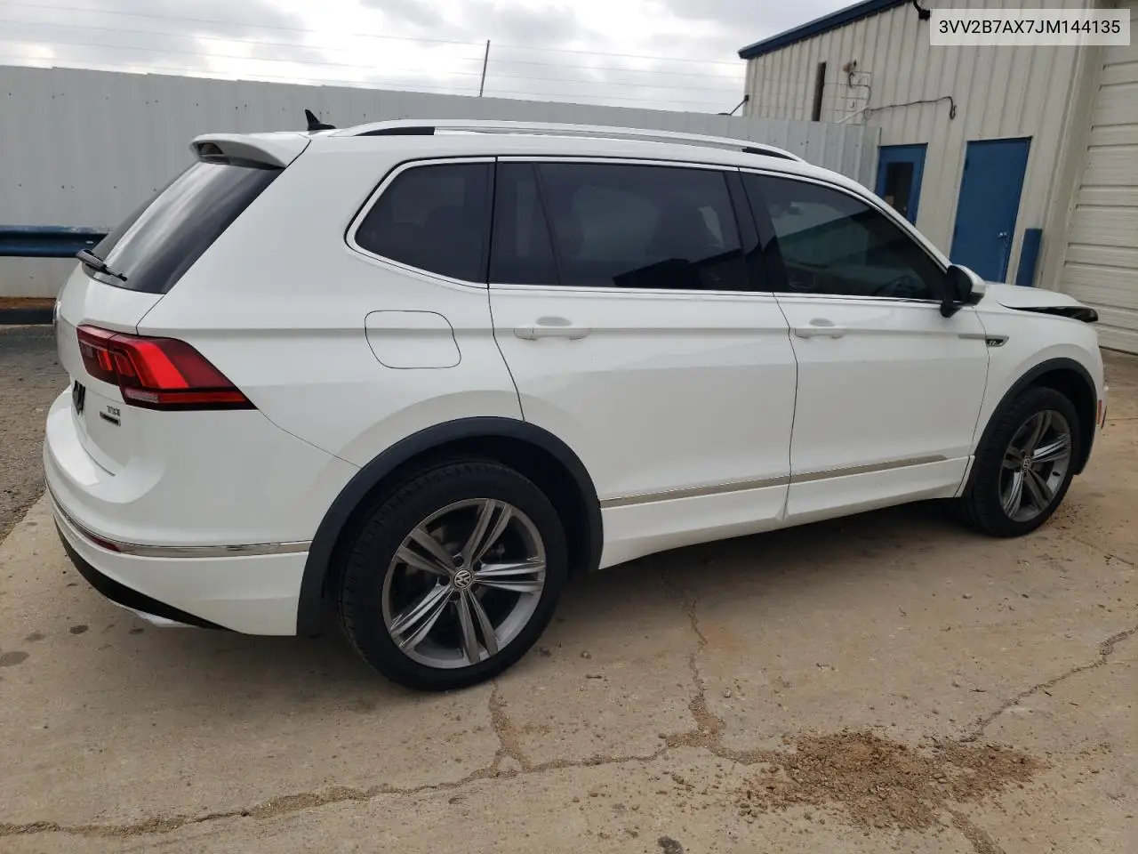 2018 Volkswagen Tiguan Se VIN: 3VV2B7AX7JM144135 Lot: 62292155