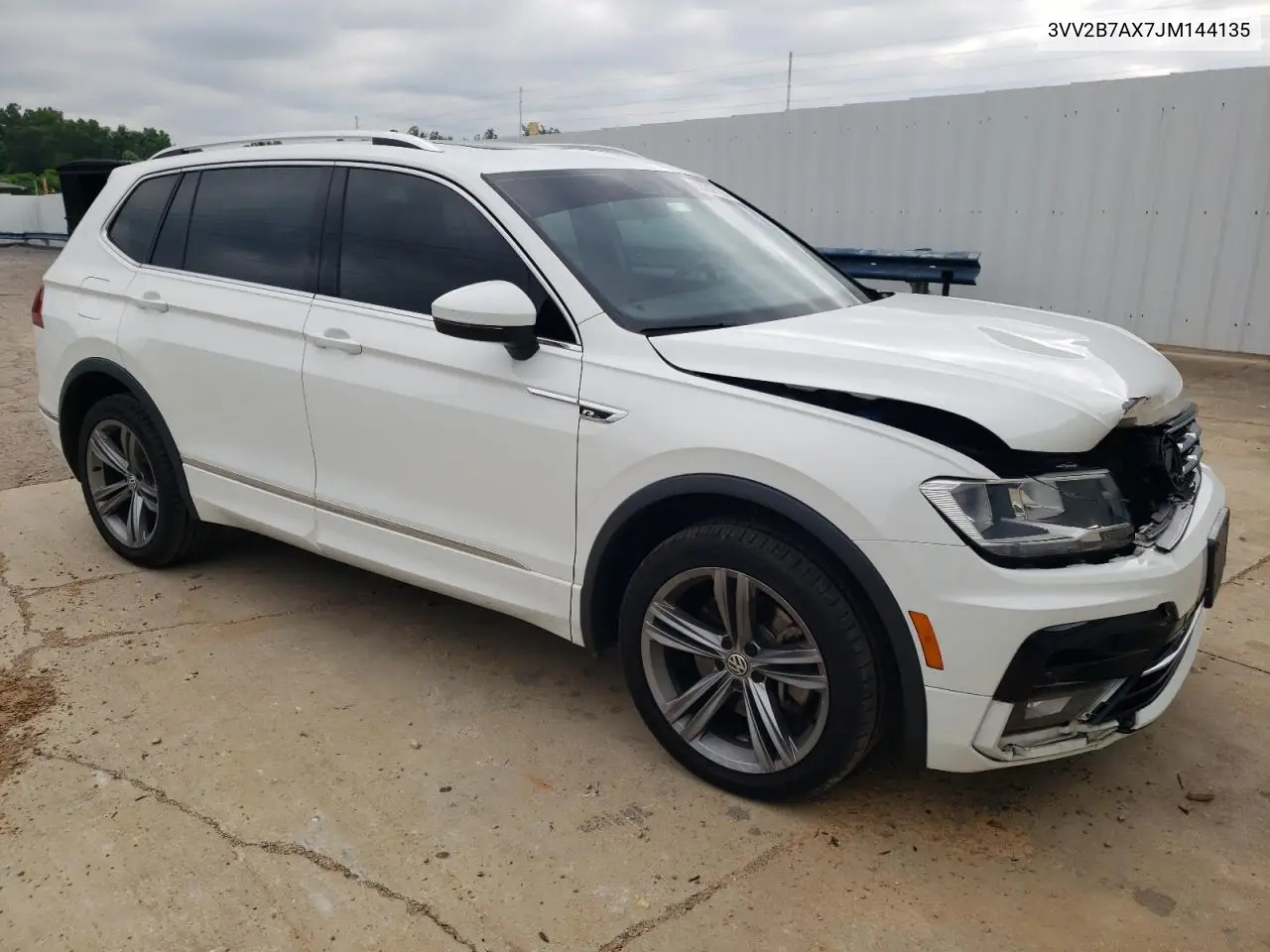 2018 Volkswagen Tiguan Se VIN: 3VV2B7AX7JM144135 Lot: 62292155