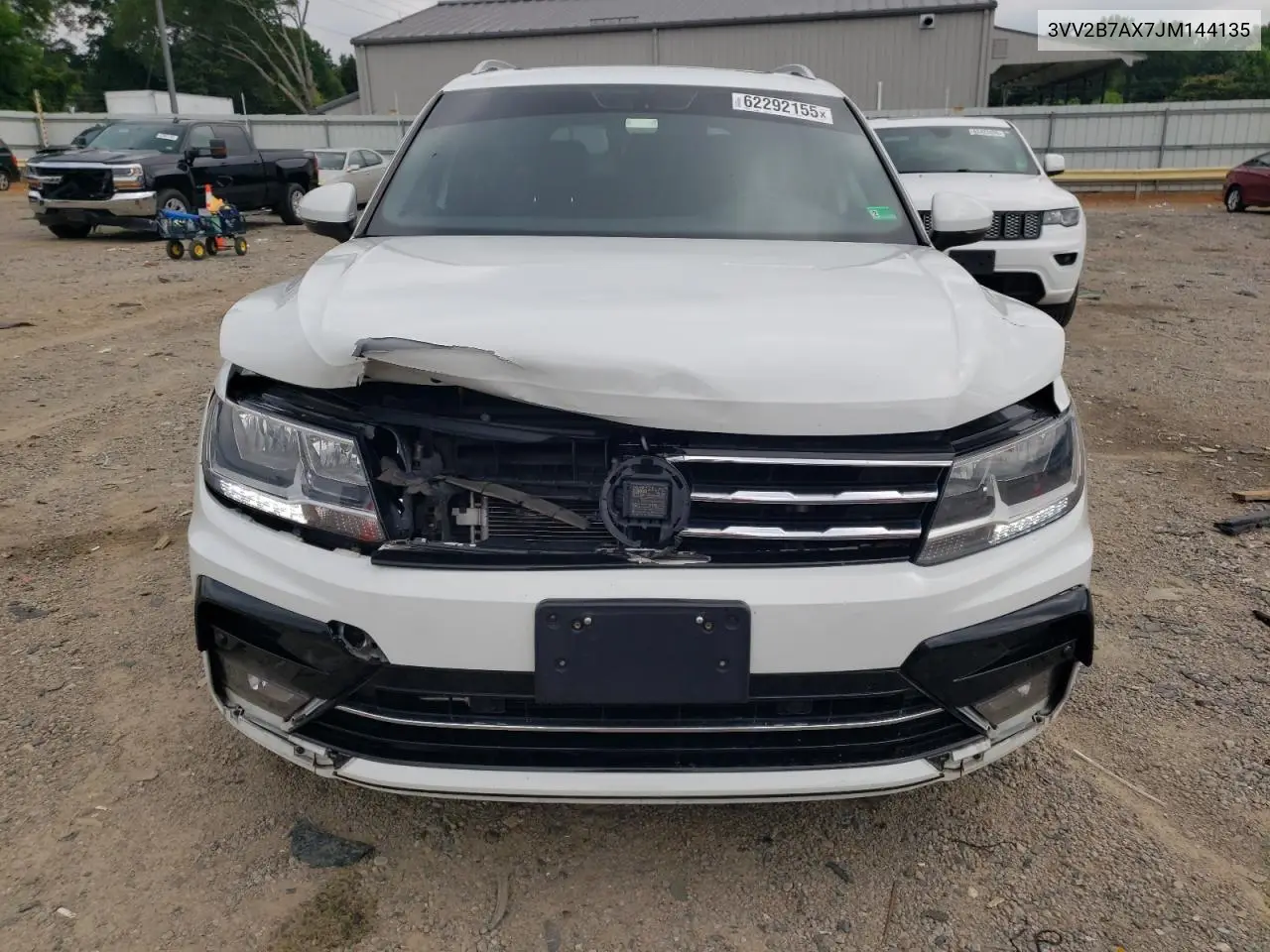 2018 Volkswagen Tiguan Se VIN: 3VV2B7AX7JM144135 Lot: 62292155
