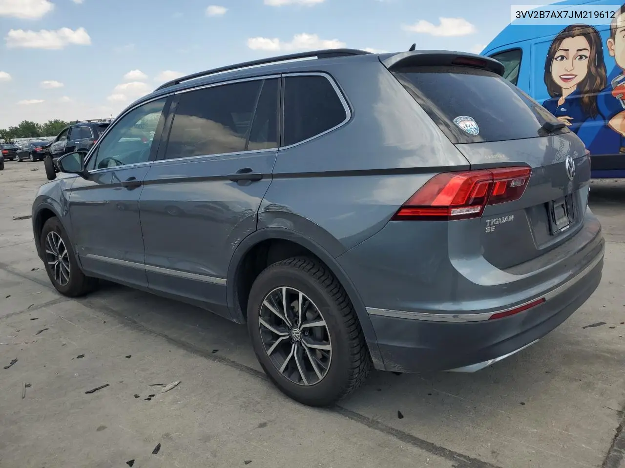 2018 Volkswagen Tiguan Se VIN: 3VV2B7AX7JM219612 Lot: 62842385