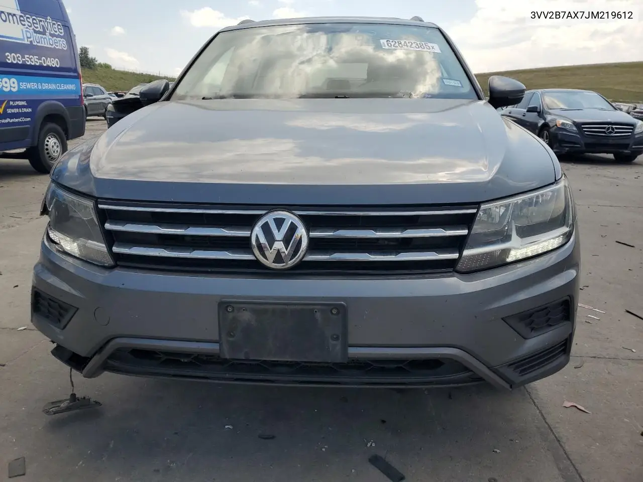 2018 Volkswagen Tiguan Se VIN: 3VV2B7AX7JM219612 Lot: 62842385