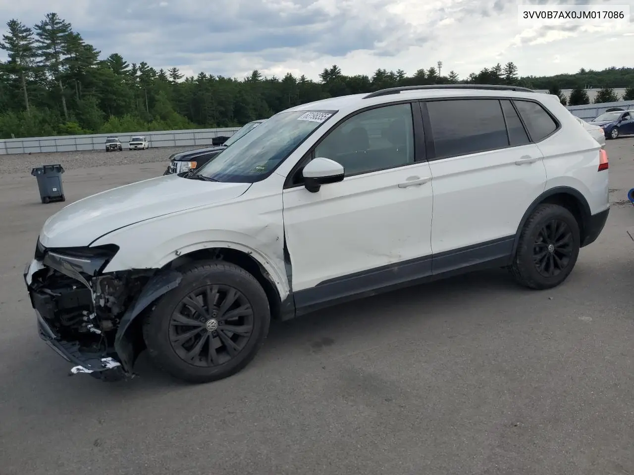 2018 Volkswagen Tiguan S VIN: 3VV0B7AX0JM017086 Lot: 63198355
