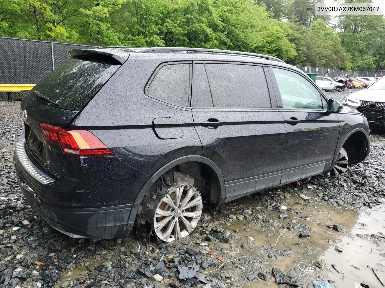 2019 Volkswagen Tiguan S VIN: 3VV0B7AX7KM067047 Lot: 55693685