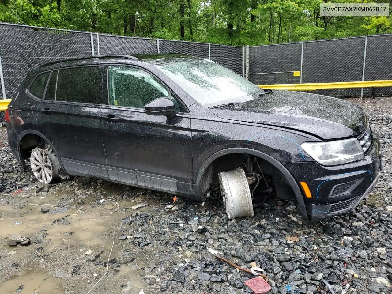 2019 Volkswagen Tiguan S VIN: 3VV0B7AX7KM067047 Lot: 55693685