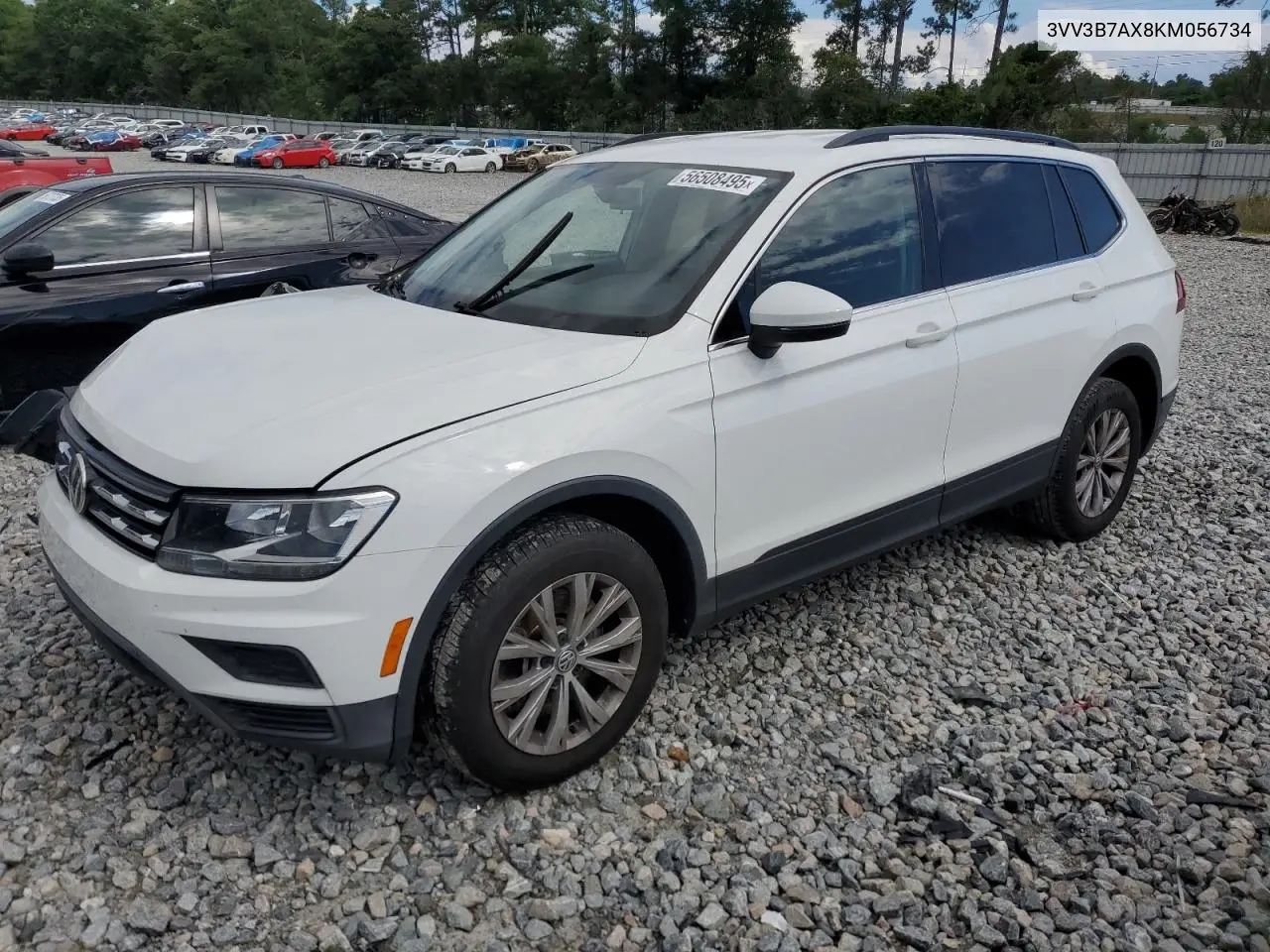 2019 Volkswagen Tiguan Se VIN: 3VV3B7AX8KM056734 Lot: 56508495