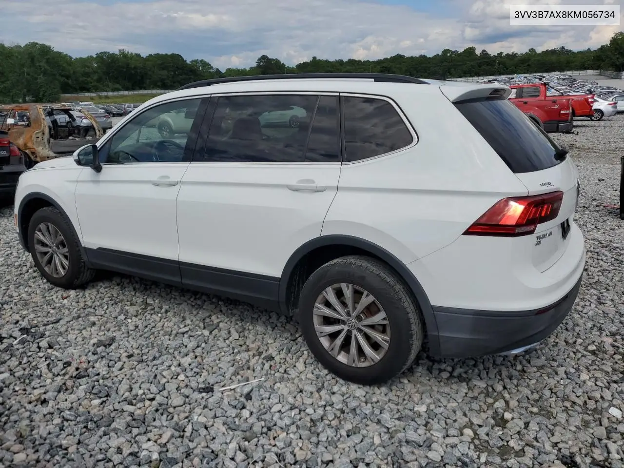 2019 Volkswagen Tiguan Se VIN: 3VV3B7AX8KM056734 Lot: 56508495