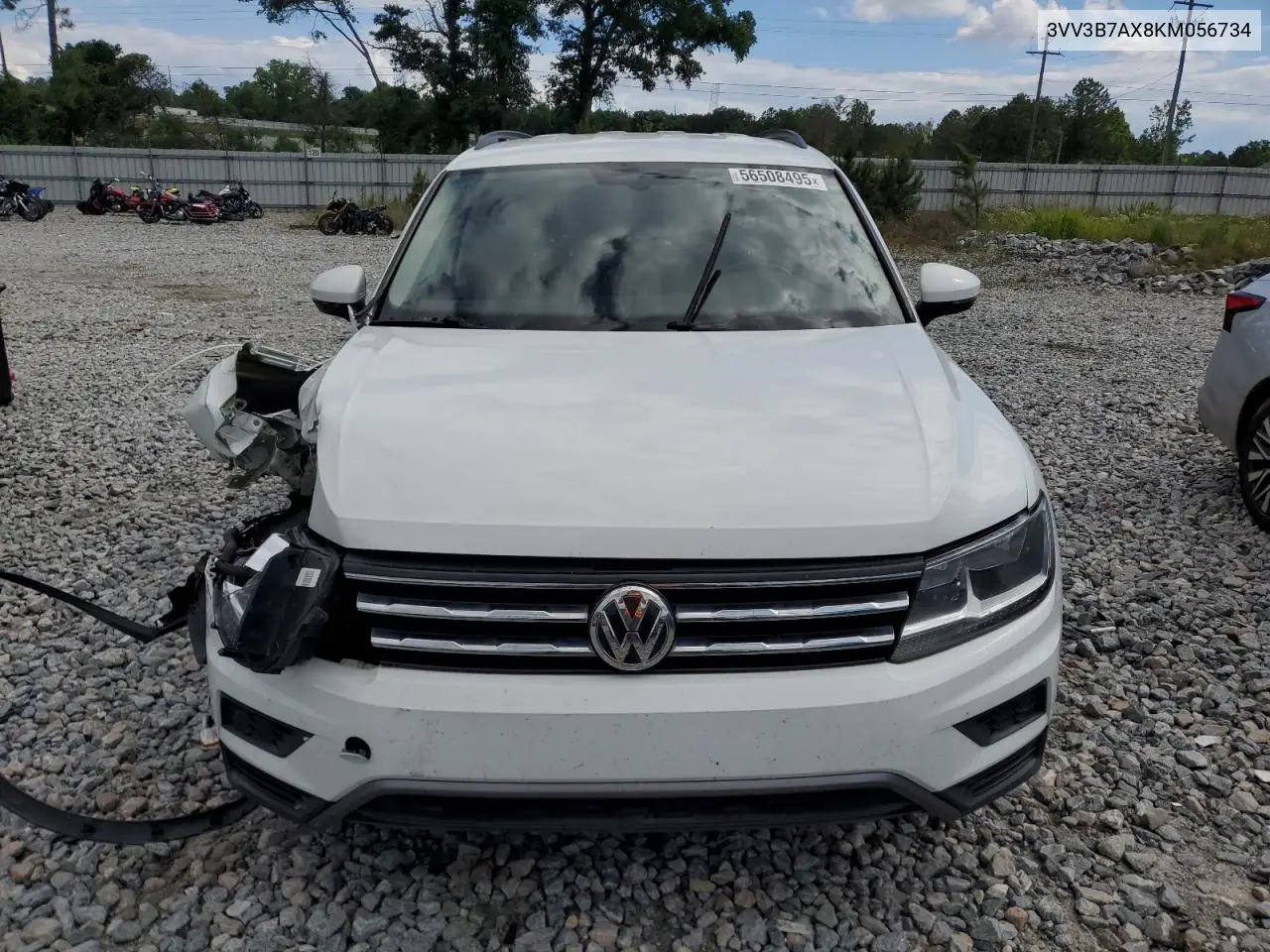2019 Volkswagen Tiguan Se VIN: 3VV3B7AX8KM056734 Lot: 56508495
