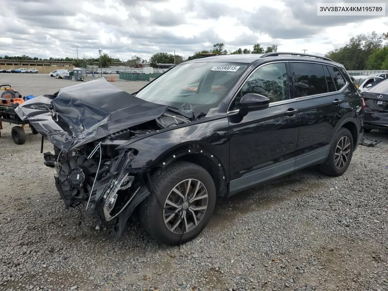 2019 Volkswagen Tiguan Se VIN: 3VV3B7AX4KM195789 Lot: 56590015