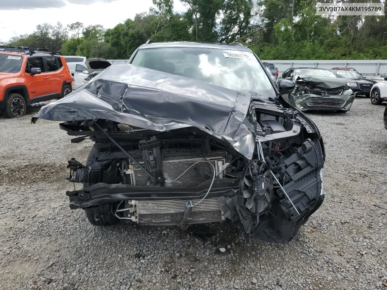2019 Volkswagen Tiguan Se VIN: 3VV3B7AX4KM195789 Lot: 56590015