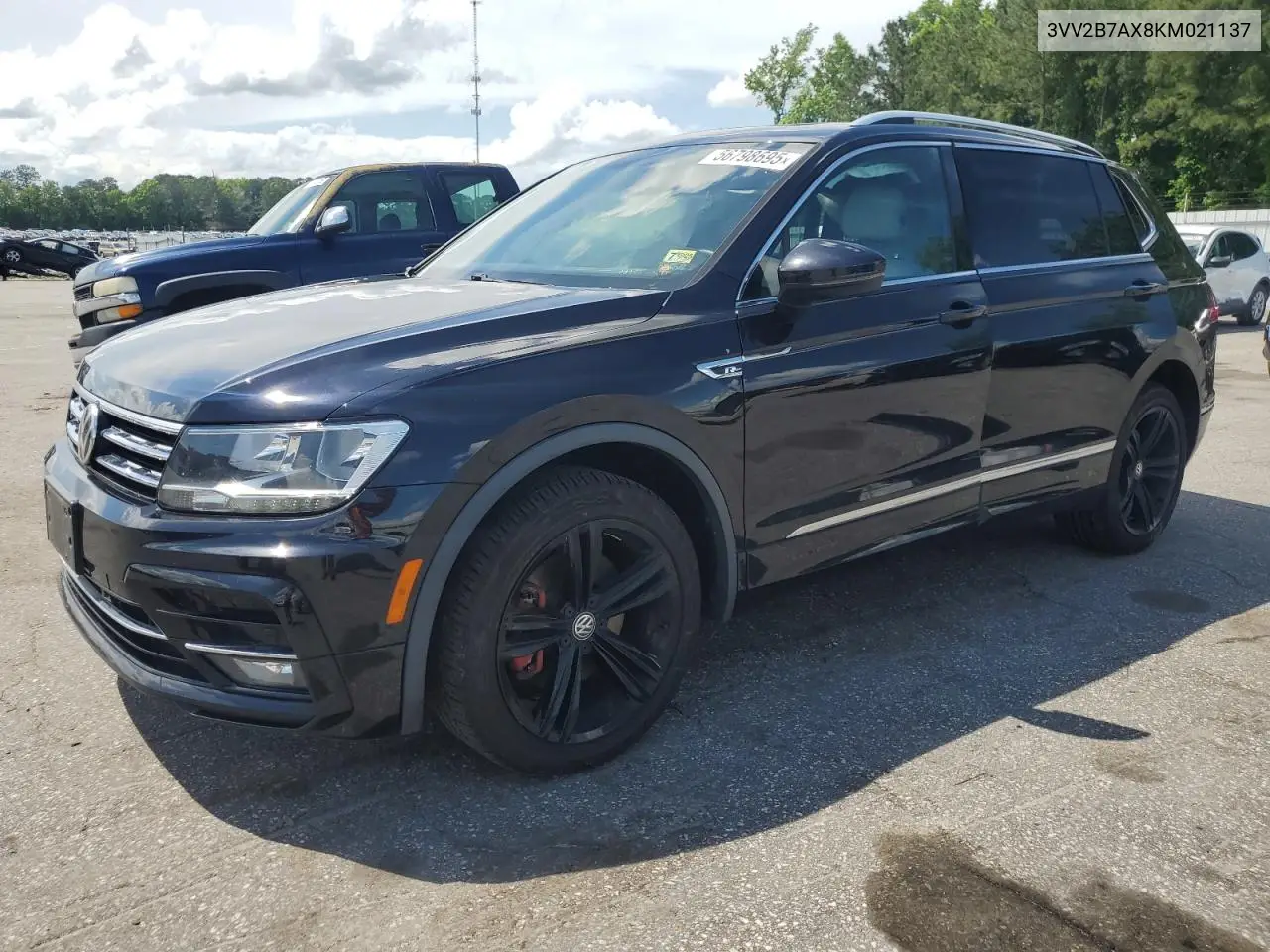 2019 Volkswagen Tiguan Se VIN: 3VV2B7AX8KM021137 Lot: 56798695