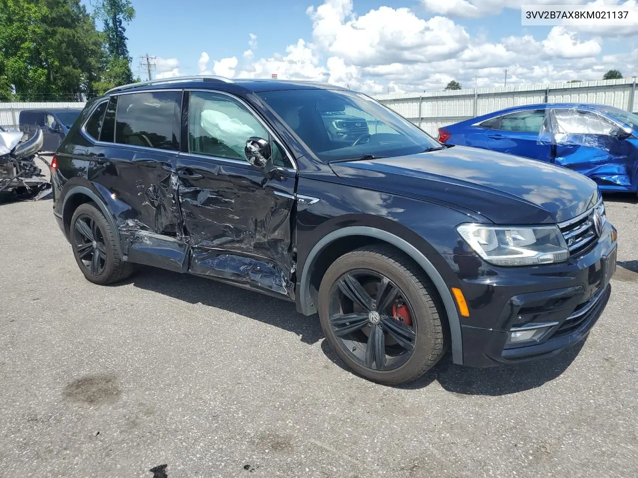 2019 Volkswagen Tiguan Se VIN: 3VV2B7AX8KM021137 Lot: 56798695