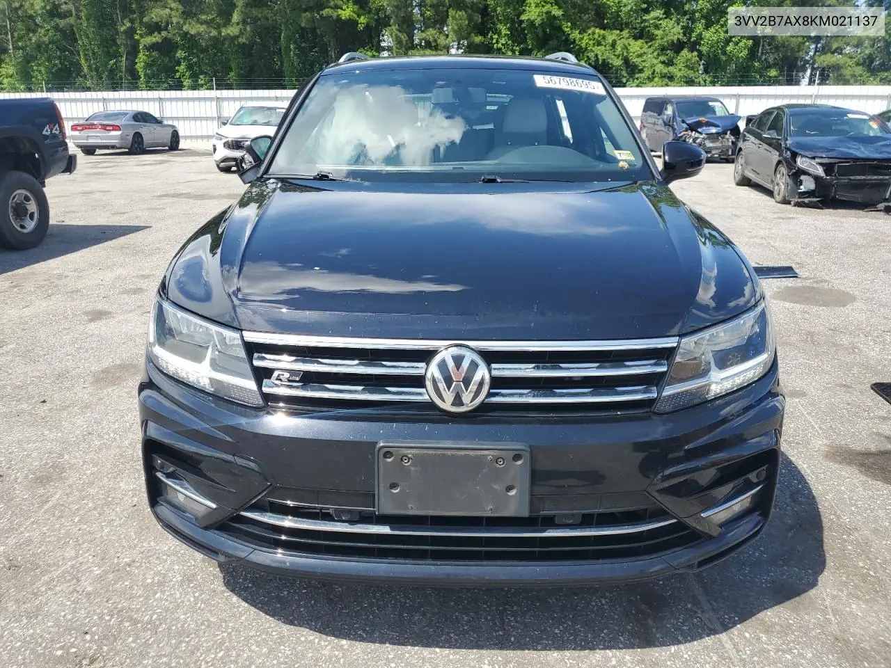 2019 Volkswagen Tiguan Se VIN: 3VV2B7AX8KM021137 Lot: 56798695