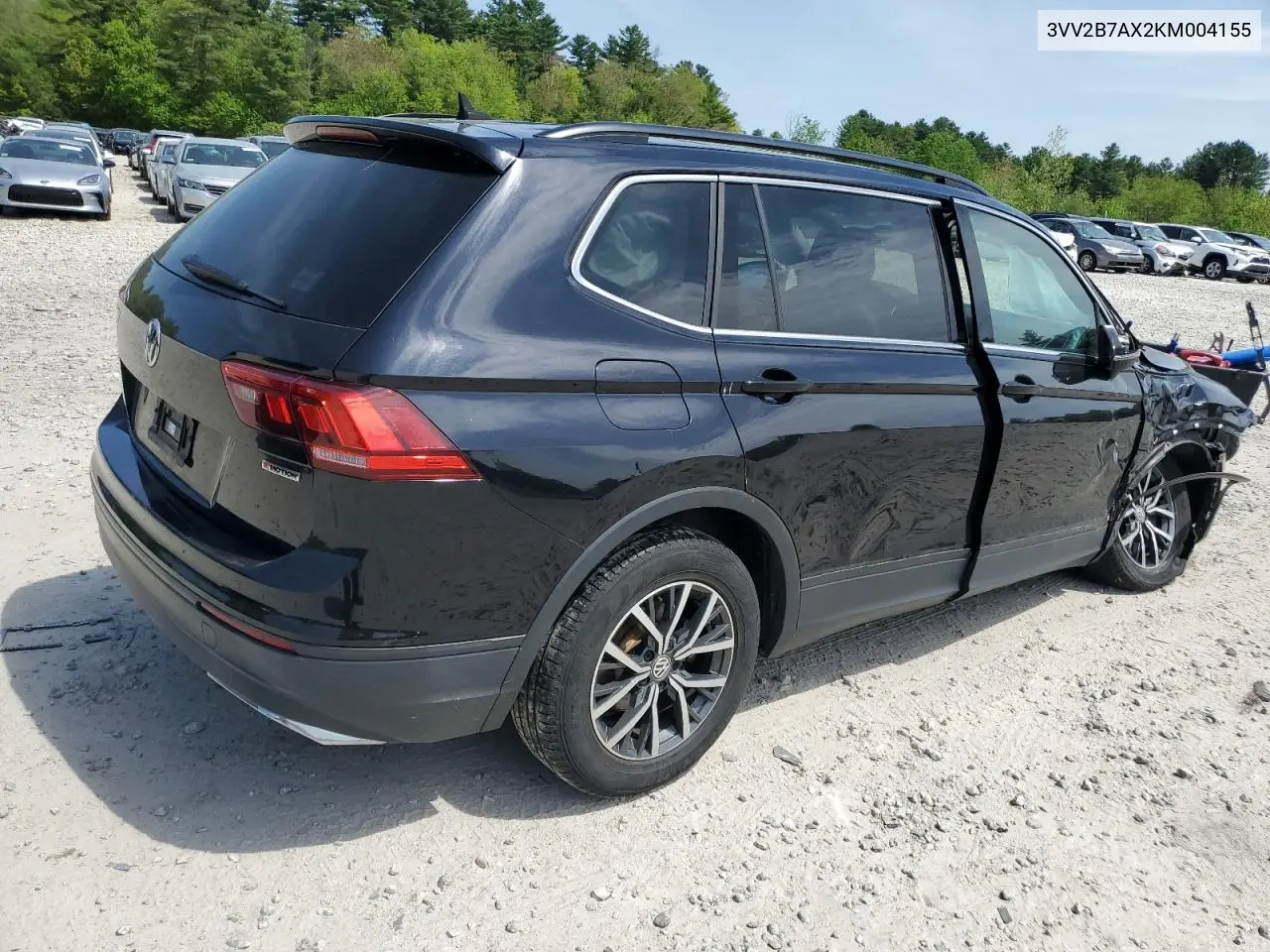 2019 Volkswagen Tiguan Se VIN: 3VV2B7AX2KM004155 Lot: 56887475