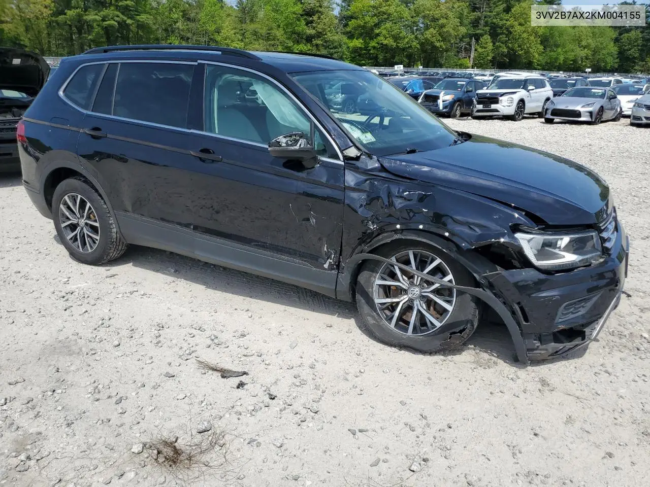 2019 Volkswagen Tiguan Se VIN: 3VV2B7AX2KM004155 Lot: 56887475