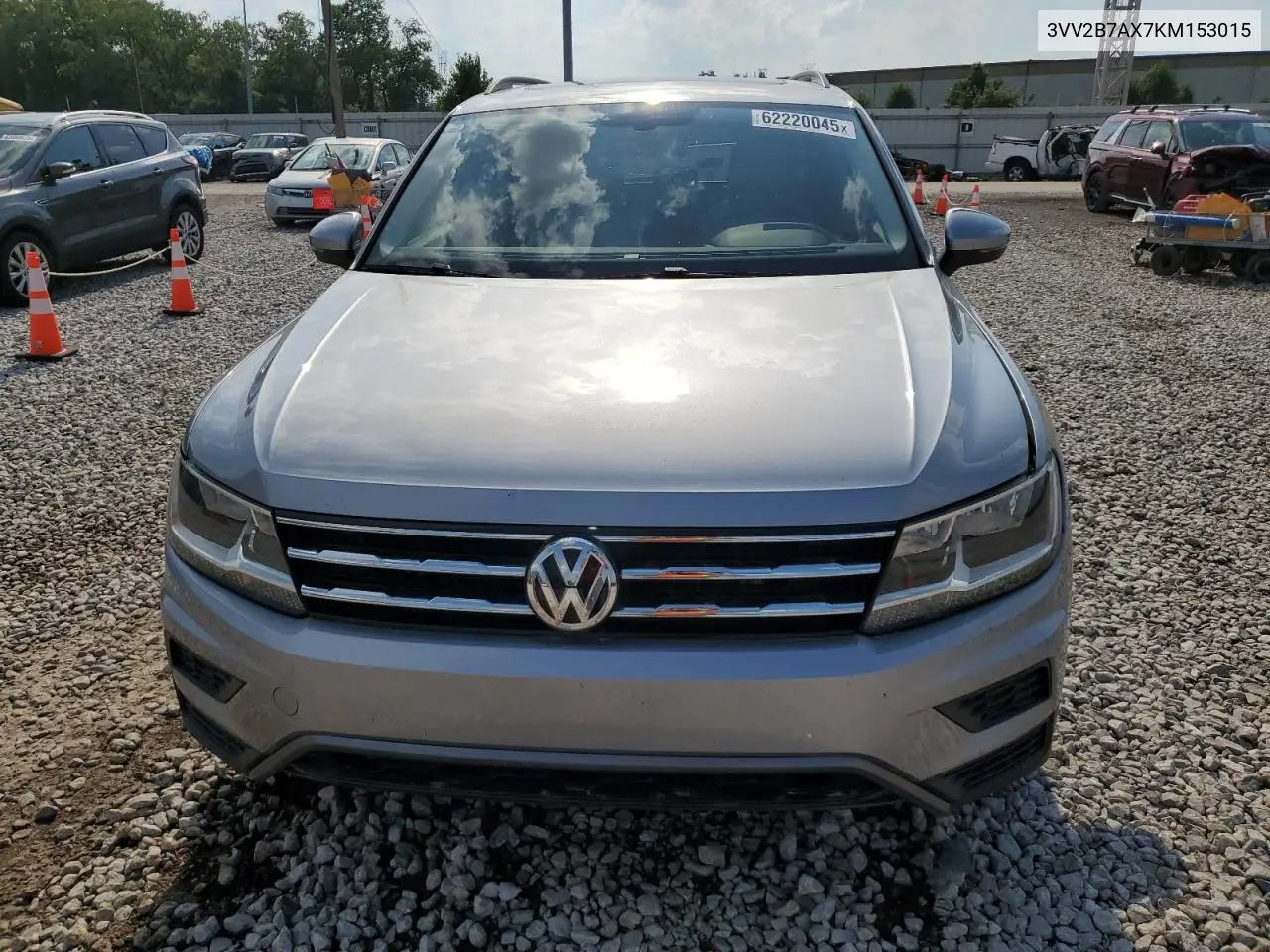 2019 Volkswagen Tiguan Se VIN: 3VV2B7AX7KM153015 Lot: 62220045