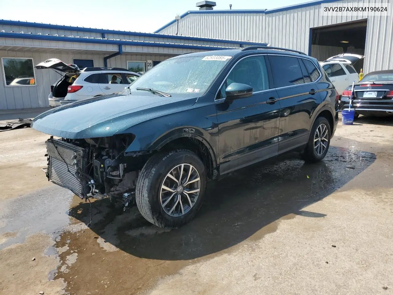 2019 Volkswagen Tiguan Se VIN: 3VV2B7AX8KM190624 Lot: 62933085